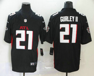 Men's Atlanta Falcons #21 Todd Gurley II Black 2020 NEW Vapor Untouchable Stitched NFL Nike Limited Jersey