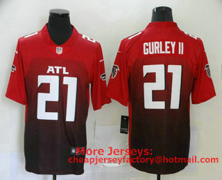 Men's Atlanta Falcons #21 Todd Gurley II Red 2020 NEW Vapor Untouchable Stitched NFL Nike Limited Jersey