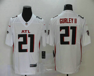 Men's Atlanta Falcons #21 Todd Gurley II White 2020 NEW Vapor Untouchable Stitched NFL Nike Limited Jersey