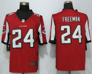 Men's Atlanta Falcons #24 Devonta Freeman Red Team Color NFL Nike Limited Jersey