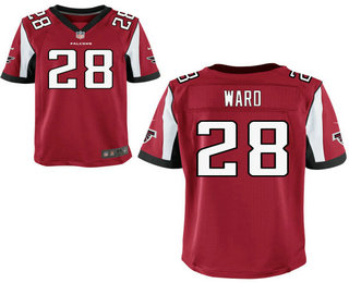 Men's Atlanta Falcons #28 Terron Ward Red Team Color Stitched NFL Nike Elite Jersey