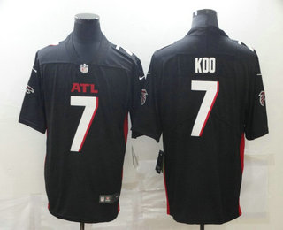 Men's Atlanta Falcons #7 Younghoe Koo Black 2020 NEW Vapor Untouchable Stitched NFL Nike Limited Jersey