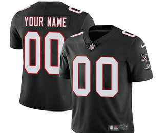 Men's Atlanta Falcons Custom Vapor Untouchable Black Alternate NFL Nike Limited Jersey