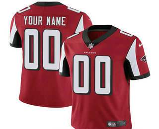 Men's Atlanta Falcons Custom Vapor Untouchable Red Team Color NFL Nike Limited Jersey