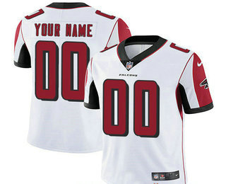 Men's Atlanta Falcons Custom Vapor Untouchable White Road NFL Nike Limited Jersey