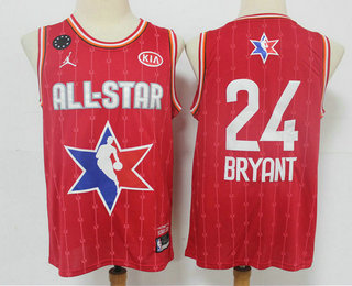 Men's Los Angeles Lakers #24 Kobe Bryant Red Jordan Brand 2020 All-Star Game Swingman Stitched NBA Jersey