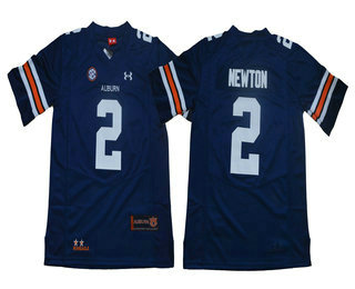 Men's Auburn Tigers #2 Cam Newton Navy Blue Stitched Under Armour NCAA Jersey