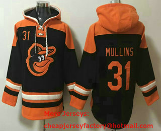 Men's Baltimore Orioles #31 Cedric Mullins Black Ageless Must Have Lace Up Pullover Hoodie