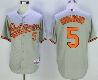 Men's Baltimore Orioles #5 Brooks Robinson Orange Cool Base Jersey