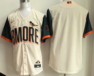 Men's Baltimore Orioles Blank Cream 2026 City Connect Stadium Jersey