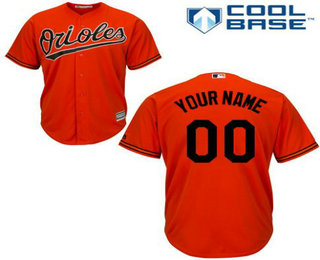 Men's Baltimore Orioles Orange Customized Jersey