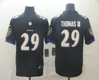 Men's Baltimore Ravens #29 Earl Thomas III Black 2017 Vapor Untouchable Stitched NFL Nike Limited Jersey