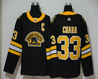 Men's Boston Bruins #33 Zdeno Chara Black New 3RD Adidas Stitched NHL Jersey