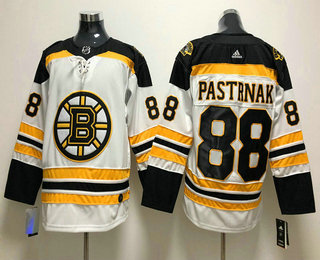Men's Boston Bruins #88 David Pastrnak White 2017-2018 Hockey Stitched NHL Jersey
