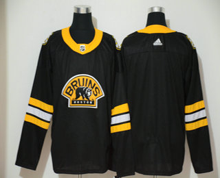 Men's Boston Bruins Blank Black New 3RD Adidas Stitched NHL Jersey