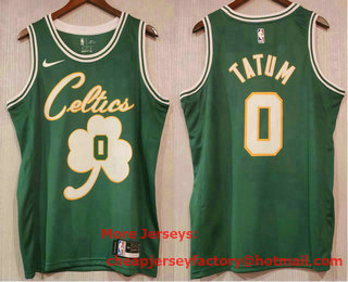 Men's Boston Celtics #0 Jayson Tatum Green 2019 Nike Swingman Printed NBA Jersey