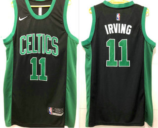 Men's Boston Celtics #11 Kyrie Irving Black 2019 Nike AU Swingman ALL Stitched NBA Jersey