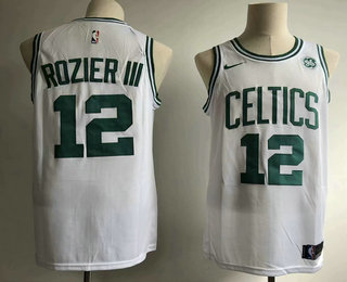 Men's Boston Celtics #12 Terry Rozier III White 2017-2018 Nike Swingman Stitched NBA Jersey