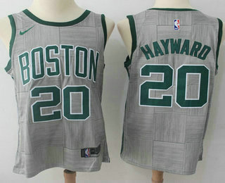 Men's Boston Celtics #20 Gordon Hayward Gray NBA Swingman City Edition Jersey