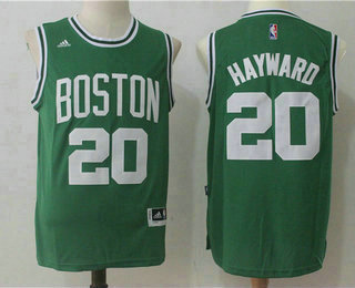 Men's Boston Celtics #20 Gordon Hayward Green Stitched NBA Revolution 30 Swingman Jersey