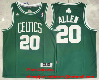 Men's Boston Celtics #20 Ray Allen Green Revolution 30 Swingman Jersey