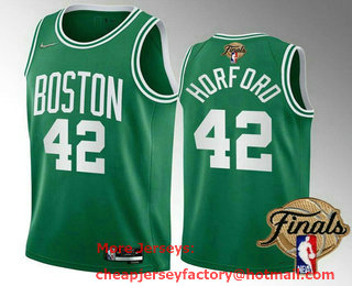 Men's Boston Celtics #42 Al Horford 2022 Green NBA Finals Stitched Jersey