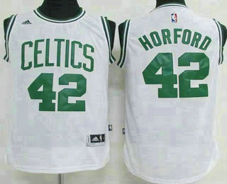 Men's Boston Celtics #42 Al Horford Revolution 30 Swingman New White Jersey