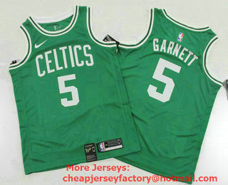 Men's Boston Celtics #5 Kevin Garnett Green 2019 NEW Nike Swingman Printed NBA Jersey