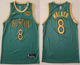 Men's Boston Celtics #8 Kemba Walker NEW Green Nike 2020 Swingman Stitched NBA Jersey With The Sponsor Logo