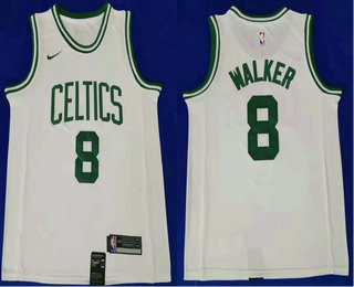 Men's Boston Celtics #8 Kemba Walker White Nike 2019 Swingman Stitched NBA Jersey
