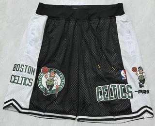 Men's Boston Celtics Black Just Don Shorts