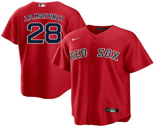 Men's Boston Red Sox #28 JD Martinez Red New Cool Base Stitched Nike Jersey