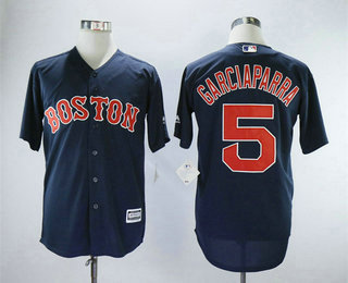 Men's Boston Red Sox #5 Nomar Garciaparra Navy Blue New Cool Base Stitched MLB Jersey