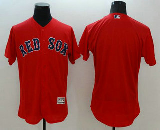 Men's Boston Red Sox Blank Red Flexbase 2016 MLB Player Jersey