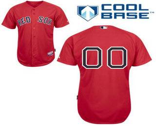Men's Boston Red Sox Red Customized Jersey