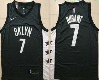 Men's Brooklyn Nets #7 Kevin Durant Black Statement 2019 Nike Swingman Stitched NBA Jersey