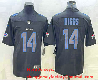 Men's Buffalo Bills #14 Stefon Diggs Black 2018 Impact Limited Stitched Jersey