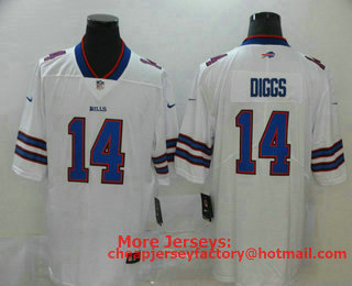 Men's Buffalo Bills #14 Stefon Diggs White 2020 Vapor Untouchable Stitched NFL Nike Limited Jersey