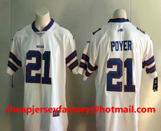 Men's Buffalo Bills #21 Jordan Poyer White 2017 Vapor Untouchable Stitched NFL Nike Limited Jersey