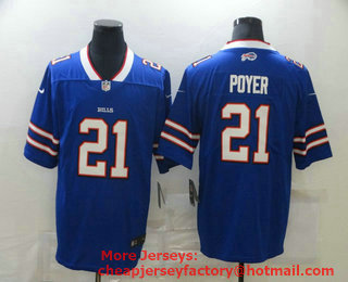 Men's Buffalo Bills #21 Jordan Poyer Royal Blue 2020 Vapor Untouchable Stitched NFL Nike Limited Jersey