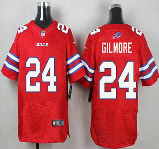 Men's Buffalo Bills #24 Stephon Gilmore Red 2015 NFL Nike Elite Jersey