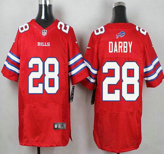Men's Buffalo Bills #28 Ronald Darby Red 2015 NFL Nike Elite Jersey