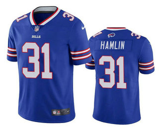 Men's Buffalo Bills #31 Damar Hamlin Blue Vapor Untouchable Limited Stitched Jersey