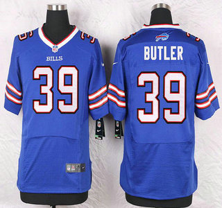 Men's Buffalo Bills #39 Mario Butler Royal Blue Team Color NFL Nike Elite Jersey