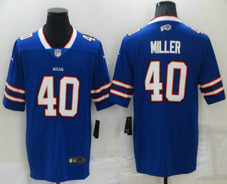 Men's Buffalo Bills #40 Von Miller Royal Blue 2022 Vapor Untouchable Stitched NFL Nike Limited Jersey