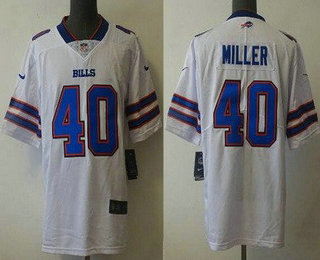 Men's Buffalo Bills #40 Von Miller White 2022 Vapor Untouchable Stitched NFL Nike Limited Jersey
