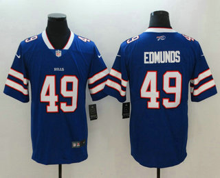 Men's Buffalo Bills #49 Tremaine Edmunds Royal Blue Team Color 2018 Vapor Untouchable Stitched NFL Nike Limited Jersey