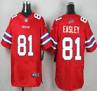 Men's Buffalo Bills #81 Marcus Easley Red 2015 NFL Nike Elite Jersey