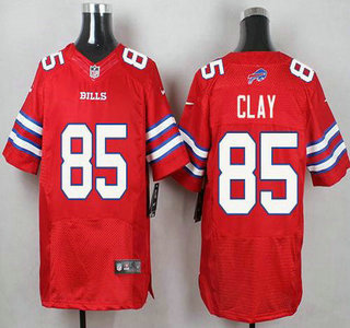 Men's Buffalo Bills #85 Charles Clay Red 2015 NFL Nike Elite Jersey