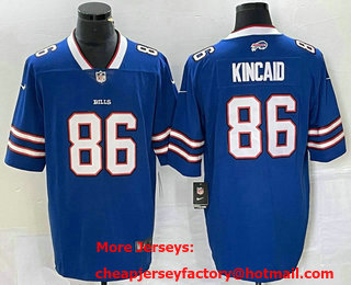 Men's Buffalo Bills #86 Dalton Kincaid Blue 2022 Vapor Untouchable Stitched Limited Jersey